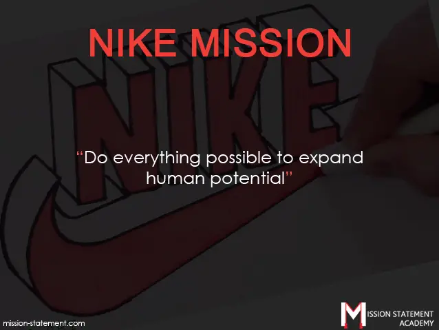nike mission statement business plan