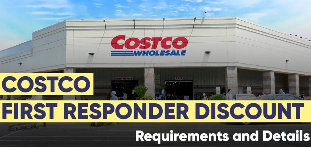 Costco first responder discount requirements and details