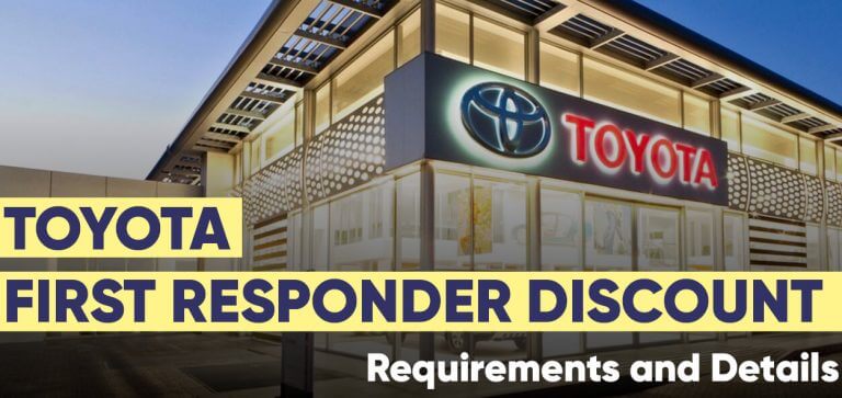 Toyota First Responder Discount Requirements Details